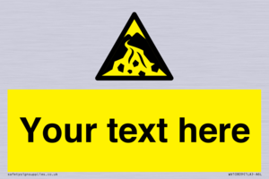 Custom Warning: Debris flow zone